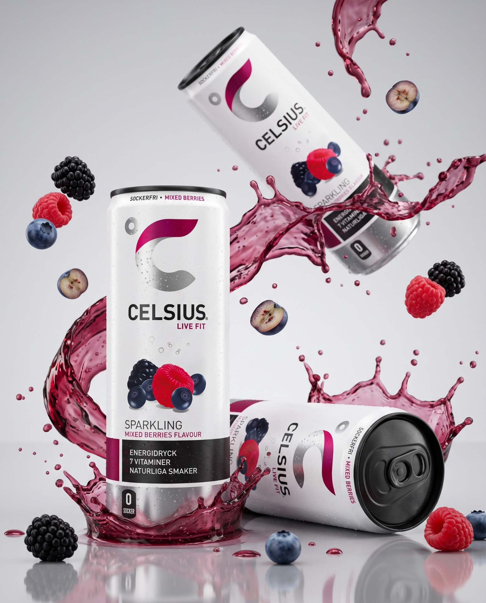 CELSIUS, Mixed Berries, beverage